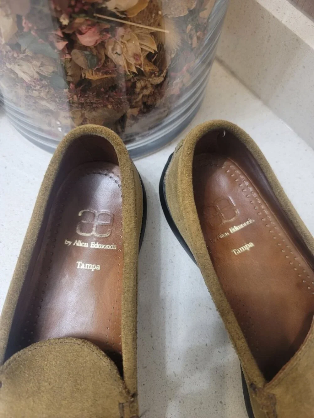 Allen Edmonds Tampa Suede Loafer 9.5 D Brown